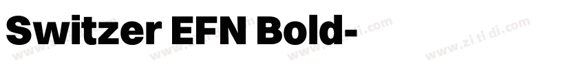 Switzer EFN Bold字体转换